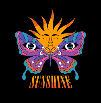 Psychedelic Sunshine with Butterfly Effect