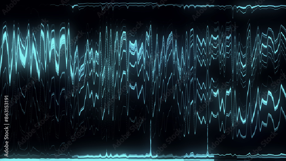 Aufkleber Abstract glitch background. Digital damage backdrop with noise effect. Error texture. Computer virus. Corrupted code. 3d rendering.
