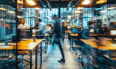 Vibrant Workplace Dynamics: Capturing the Energy of Modern Office Life