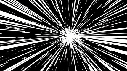 dynamic manga and anime style comic speed lines with alpha channel abstract background