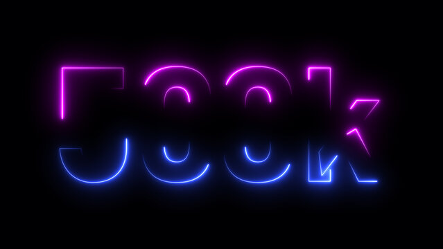 Abstract beautiful neon number 500K subscriber concept illustration background.