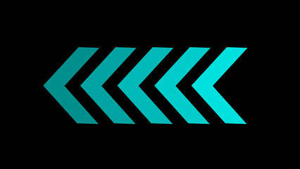 Abstract Directional Arrow loading icon, progress bar sign illustration.