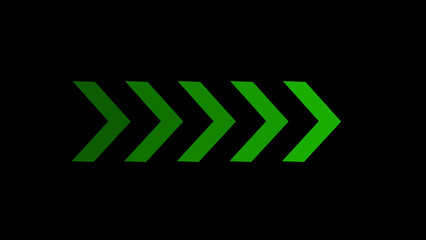 Abstract Directional Arrow loading icon, progress bar sign illustration.