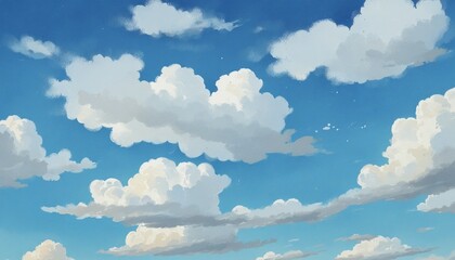 Sunny Sky Blue Watercolor Handwriting Background