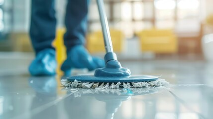 Detailed cleaning of office space with focus on hightraffic areas, thorough clean