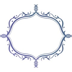 Floral frame, watercolor painting