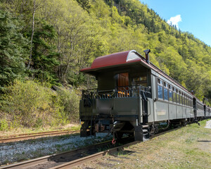 Obraz premium Historical White Pass & Yukon rail, Skagway, Alaska