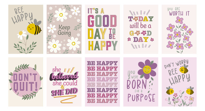 A4 Positive affirmation posters collection, positive affirmation cards. Positive affirmation wall art, A4 wall art, motivational posters. Inspirational sayings, printable art, 10 pack bundle
