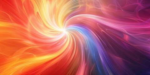 Obraz premium Abstract Swirl of Bright Light and Color