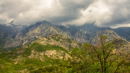 Obraz premium Mountain landscape of Corsica Island