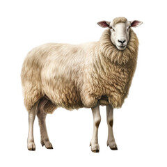 white goat on transparent background