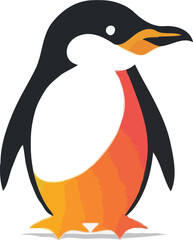 Penguin Portrait: Artistic Vector Design