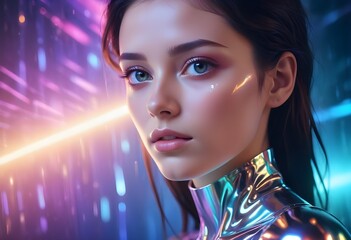 Artificial intelligence woman 