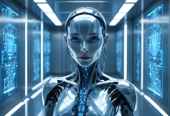 Artificial intelligence woman 