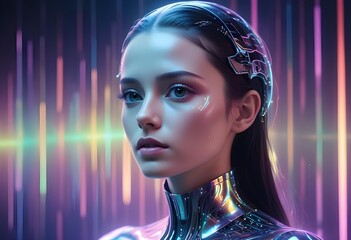 Artificial intelligence woman 