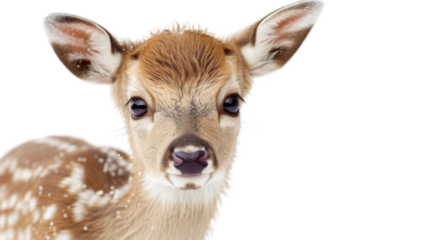 Little deer, baby, bambi on transparent background
