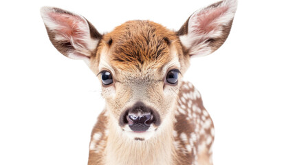 Fototapeta premium Little deer, baby, bambi on transparent background