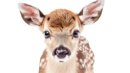Little deer, baby, bambi on transparent background
