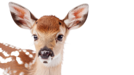 Little deer, baby, bambi on transparent background
