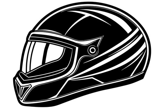 recommend clip art: Motocross helmet design illustration