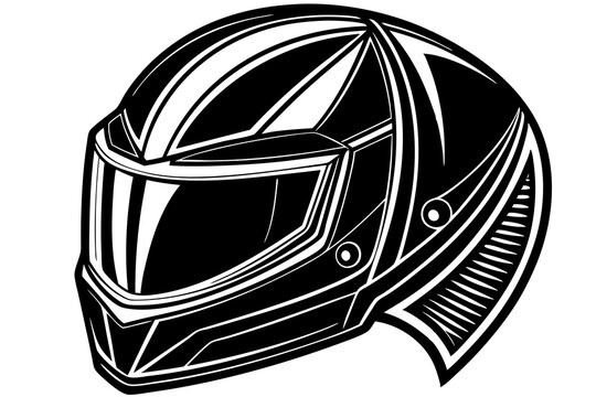 recommend clip art: Motocross helmet design illustration