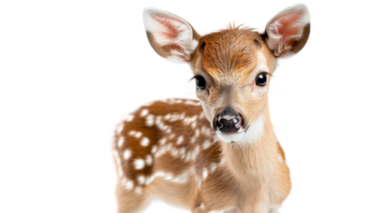 Little deer, baby, bambi on transparent background