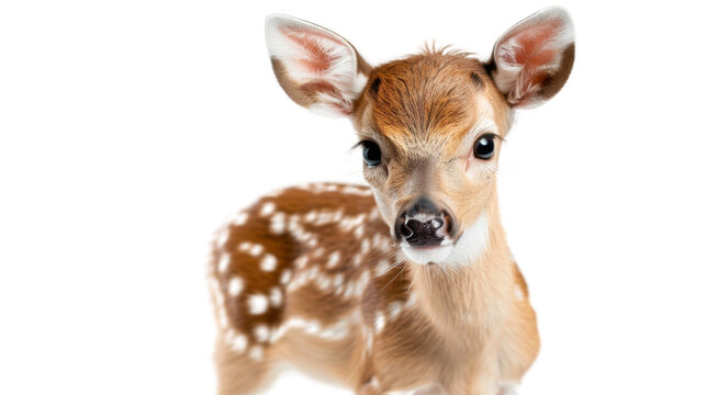 Little deer, baby, bambi on transparent background