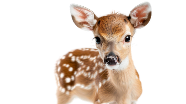 Little deer, baby, bambi on transparent background