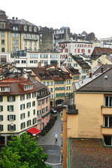 The old town of Lausanne, Switzerland