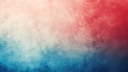 Fototapeta premium Red, White, and Blue Gradient Abstract Background with Copy Space
