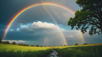 A vividly colored landscape that exudes a sense of serene beauty.