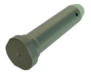 Modern sporting rifle buffer weight seen from the receiver end