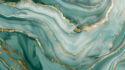 Green marble background 