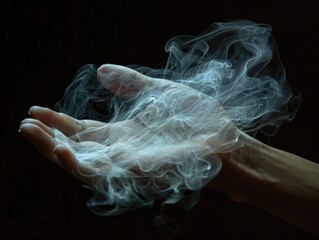 Fototapeta premium Hand with Smoke