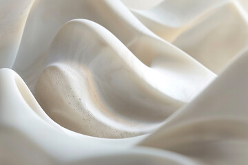 Ethereal Elegance: Creamy Textures in 3D