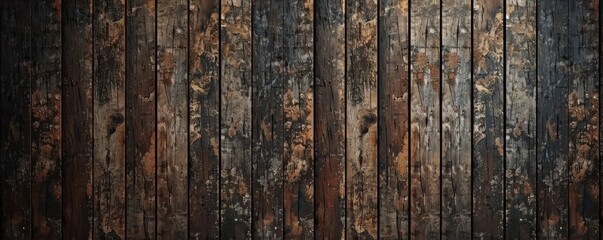 Fototapeta premium A wooden background with red stripes. The background is old and worn, giving it a rustic and vintage feel. Free copy space for banner.