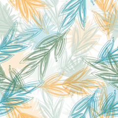 Palm foliage. Print for luxury fashion fabric, clothes, wallpaper.