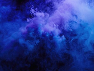 Naklejka premium Blue Smoke Cloud Close-Up