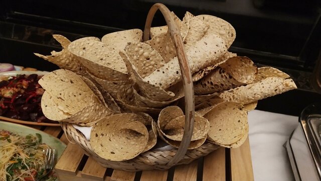 Fry brade or papor from Kathmandu, Nepal