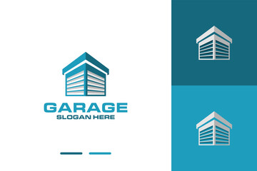 Modern Garage car logo design vector