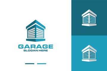Luxury garage logo design vector icon