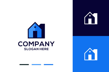 Modern house logo design