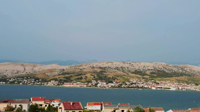 Pag is largest town on the island in Croatia