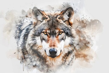 Obraz premium Wolf's Face