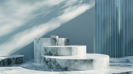 Marble Steps Building Entrance