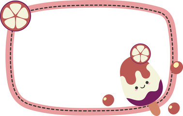 Frame notes kawaii ice cream