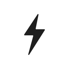 Simple electric icon on white background.