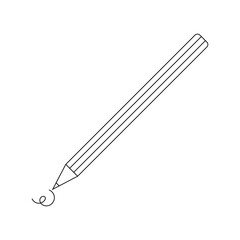 Minimal pen outline vector illustration symbol