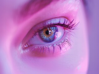 Blue eye close-up