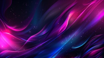 Obraz premium Abstract background with flowing pink and blue light streaks on a dark backdrop.